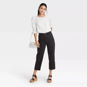 Universal Thread | Black Vintage Straight High-Rise Jeans | Size 6 / 28